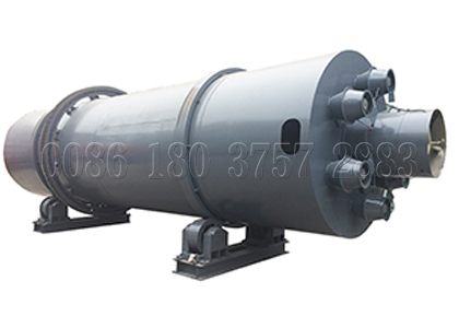 Rotary drum cooling machine for chicken waste processing