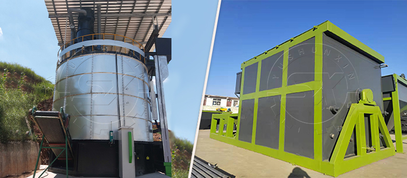 In-vessel composting equipment for faster fermentation