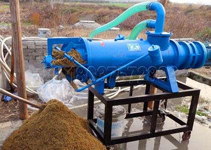 Dewatering machine for organic fertilizer production