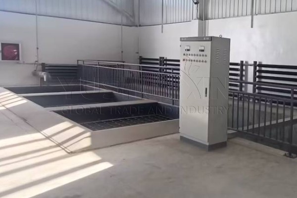 PLC control batching system for automatic fertilizer material dosing