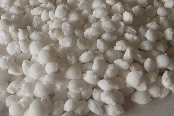 Compound fertilizer granules produced from roller granulation line