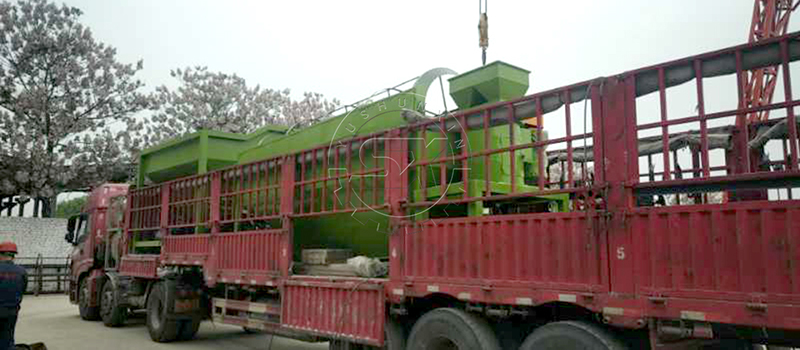 Delivery of ogranic fertilizer making line