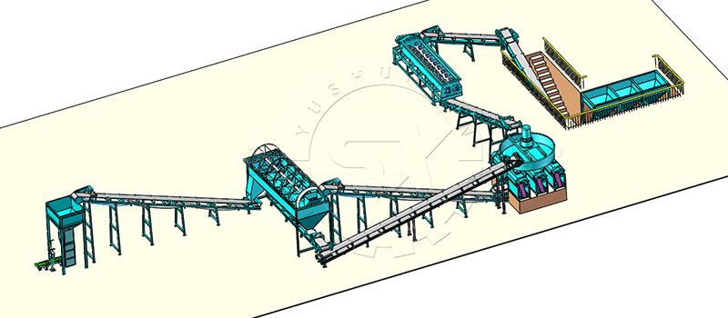 Small scale double roller pelleting system