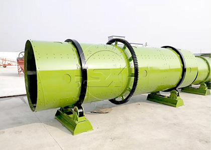 Rotary drum fertilizer granulator for large scale organic fertilizer making