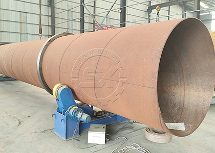 Fertilizer rotary drum dryer machine in manufacturing