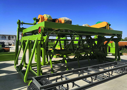 Groove type compost turner machine for cow dung processing