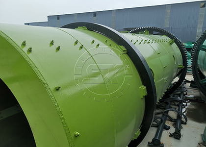 Rotary drum pelletizer for large scale complex fertilizer production