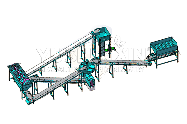 7 TPH npk fertilizer roller granulation line