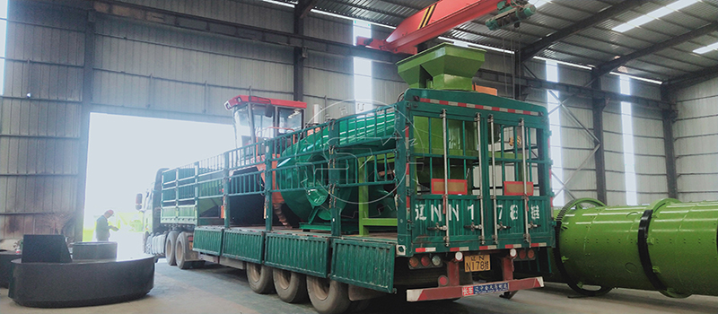 Delivery of bio fertilizer production line