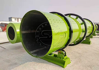 Rotary drum pelletizer for large scale fertilizer granulation