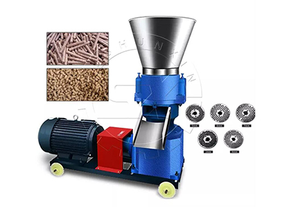 Flat die pelletizer for dry organic manure granulation