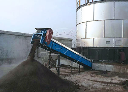 Compost fertilizer made by automatic invessel compost equipment