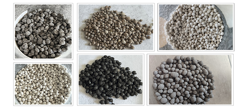Fertilizer granules produced by SX granulators
