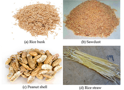 Materials used in reducing moisture content of manure