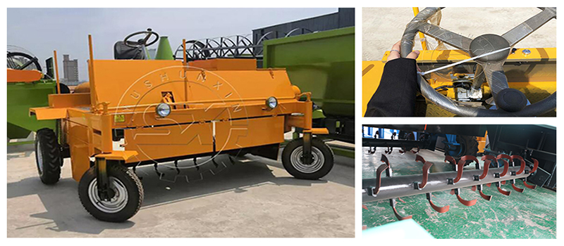 Structure of self-propelled compost turner