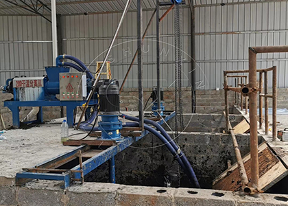 Dewatering machine for manure water removal