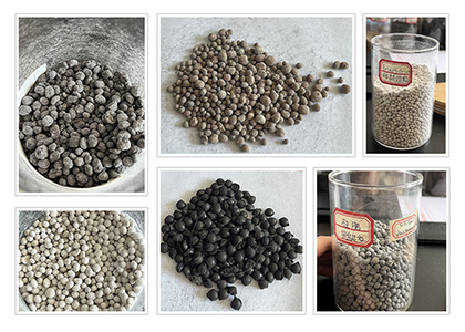 Fertilizer granules produced by cow dung granulation machines