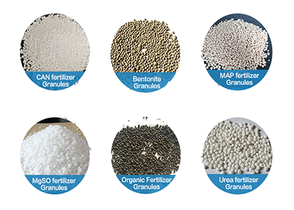 Bulk blending fertilizer materials