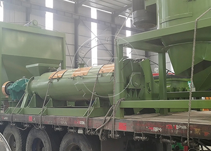 New type organic fertilizer granulation machine delivery