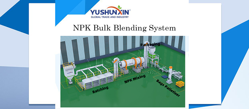Large scale NPK blending fertilizer system design