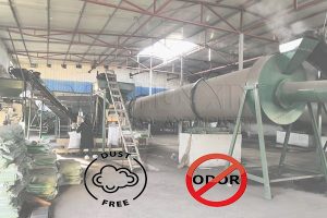 Odor and dust reduction In Fertilizer Production