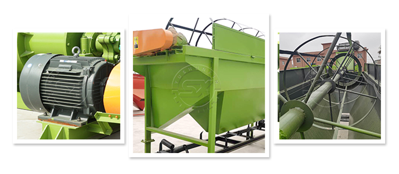 Screening machine for organic fertilizer manufacturing
