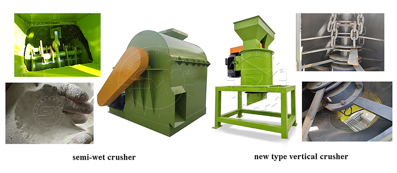 Poultry manure crusher for better composting