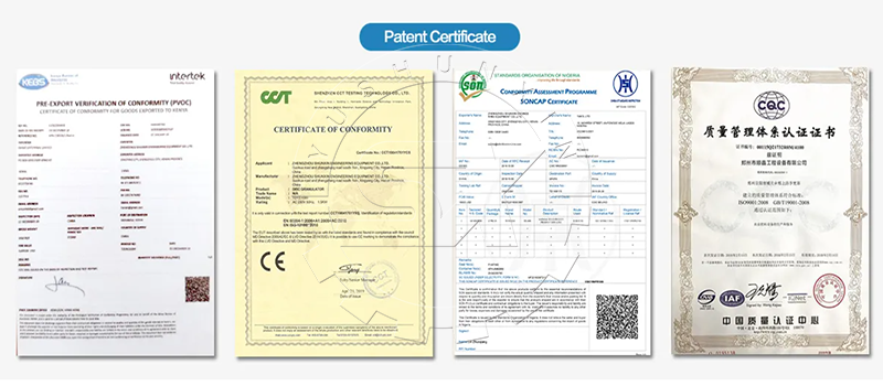 Certificates of SX fertilizer equipment