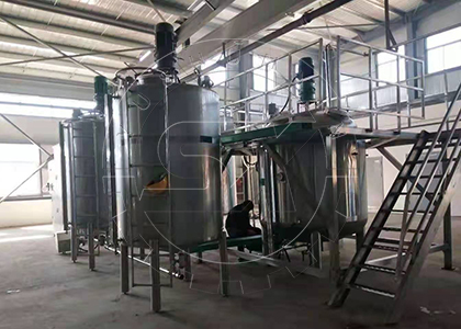 Liquid organic fertilizer reactor installation