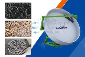 Pan pellet machine for economical fertilizer granule production
