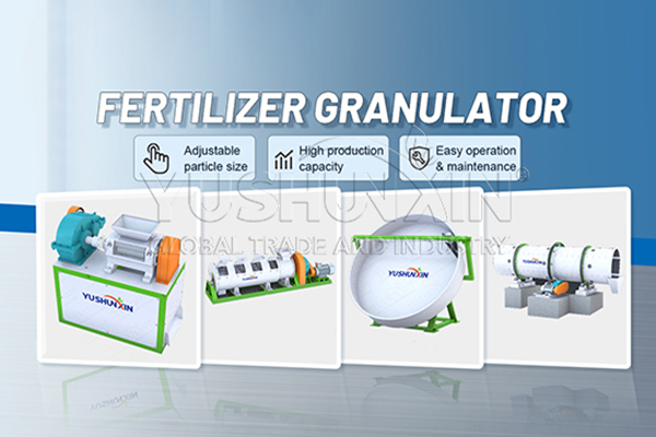 Fertilizer granule making machines in YUSHUNSIN
