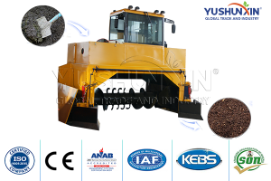 Crawler type windrow compost machine for sale