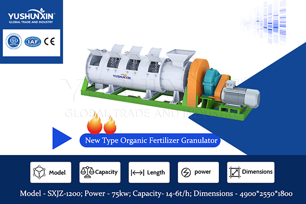 New type organic fertilizer granulator for sale