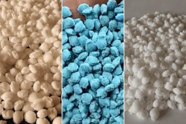 compound fertilizer granulated with roller extrusion system