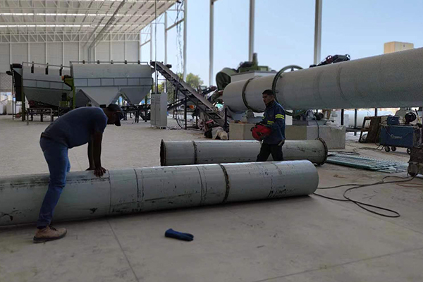 Manure fertilizer making line installation in Moxico