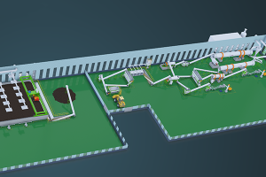 Comment installer une usine d'engrais organiques $300,000 en Zambie Organic fertilizer making line of both powder and granules