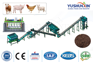 Powder Organic fertilizer making line for sale