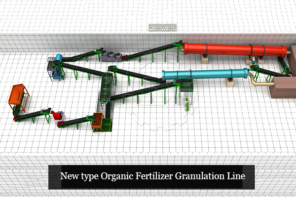 Stirring teeth organic fertilizer granulation line