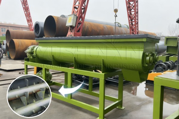 double shaft fertilizer mixer