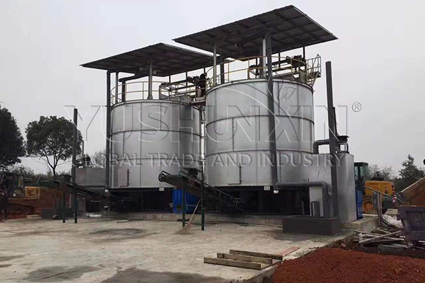 10 m³ per day chikcen manure in-vessel composting