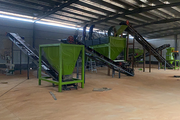 5TPH powder organic fertilizer making plant