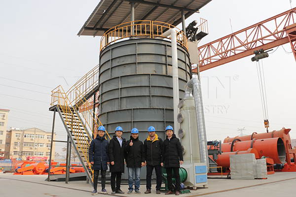 Oman chicken manure compost manufacturer visit YUSHUNXIN factory