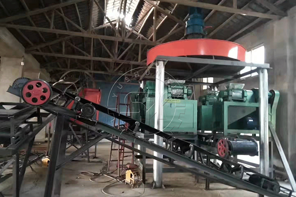 10 TPH Double roller granulation plant with 4 sets