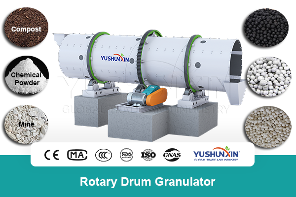 rotary drum granulator for sale
