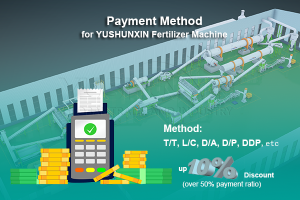Payment for YUHSUNXIN fertilizer machine