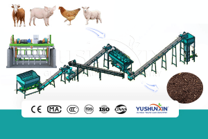 Powder organic fertilizer production system