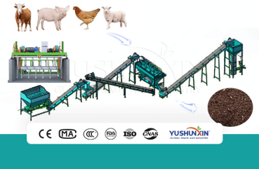Powder organic fertilizer production system
