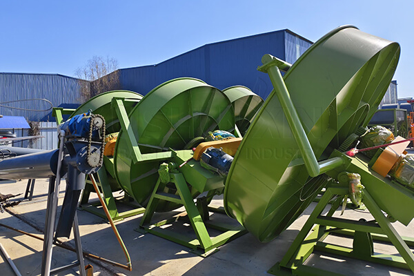 3-6 TPH disk granulator machine in YUSHUNXIN factory