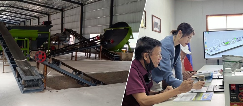 chicken manure granulation line in Philippines