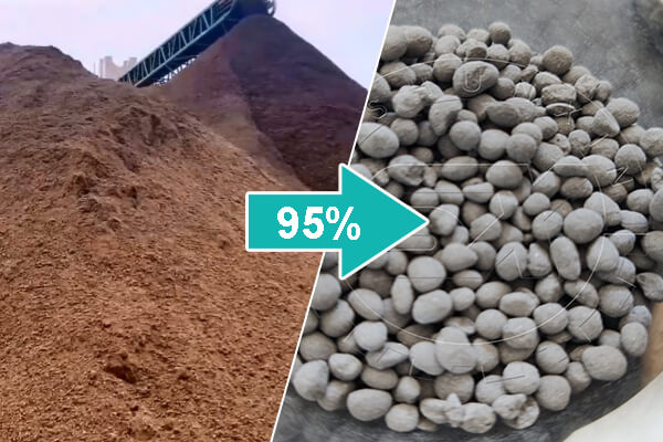 95% conversion from powder to granule fertilizer